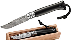 OPINEL PENKNIFE Nº 08 DAMASCUS LIMITED EDITION EBONY