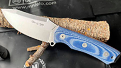 NIETO PANZER KNIFE WITH BLUE MICARTA GRIPS