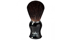 SAVING BRUSH WITH PURE BADGER HAIR BLACK EBONY