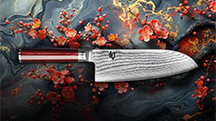 SHUN CLASSIC RED SANTOKU LIMITED EDITION